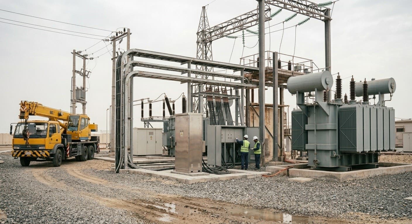 Tri Vision electrical infrastructure work site